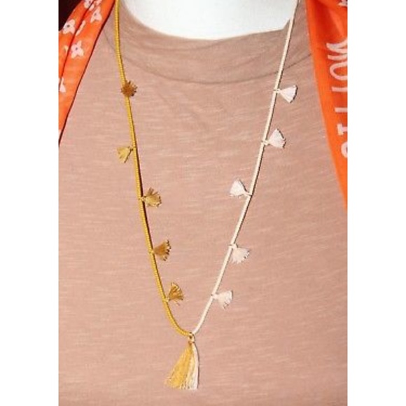 Madewell Jewelry - 🌸3/$20 MadeWell Two-toned Beaded Tassel Necklace